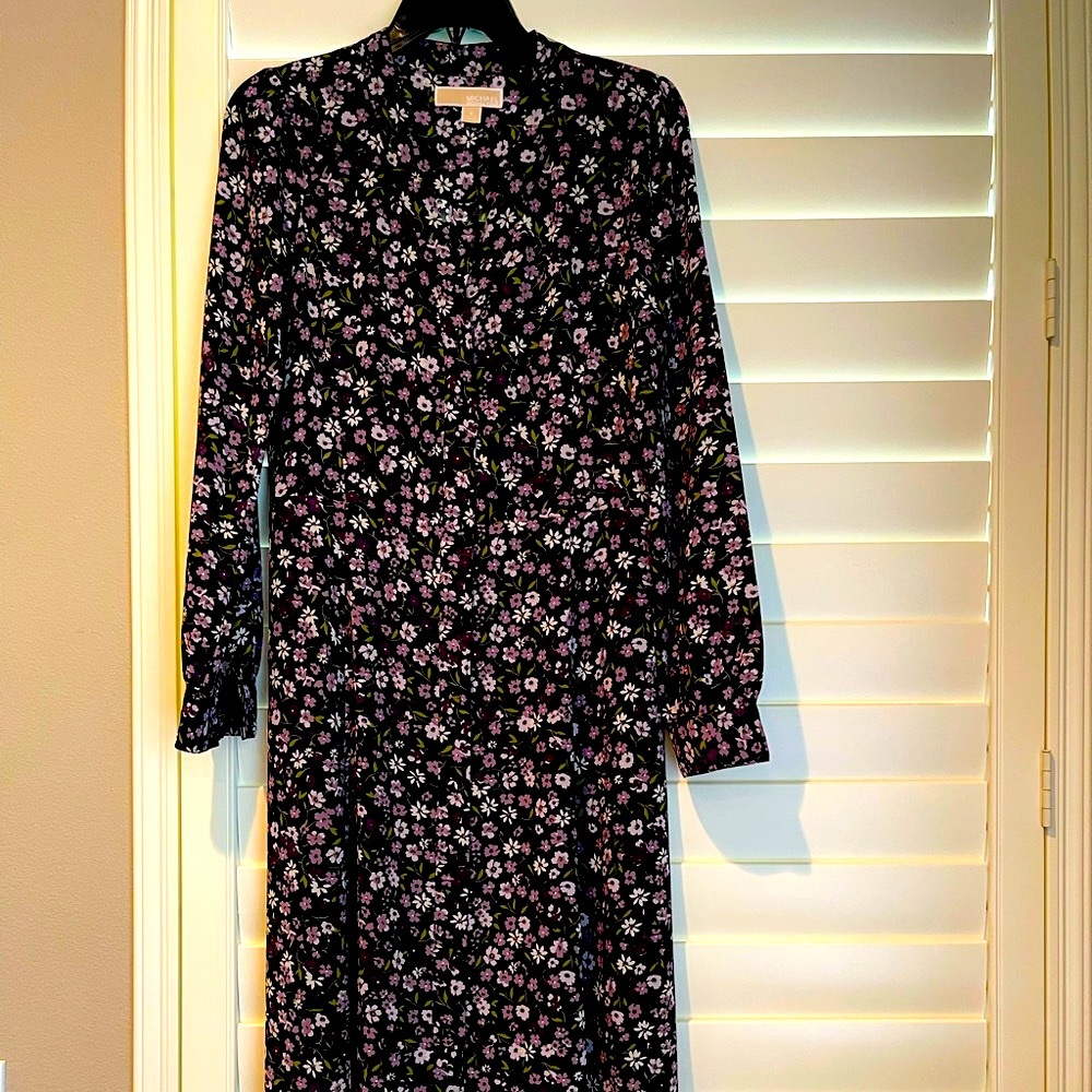 Michael Kors floral print midi dress